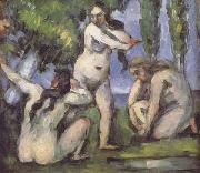 Paul Cezanne Three Bathers (mk06) oil on canvas